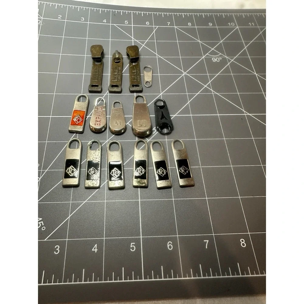 Vintage HOOKLESS New York Zipper Sliders Pulls Lot Antique 1920s-30s + Extras